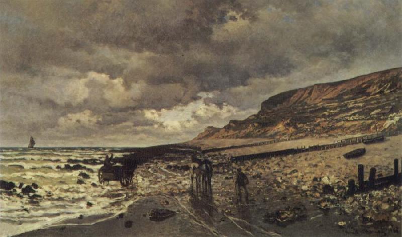 Claude Monet La Pointe de la Heve a Maree basse oil painting image